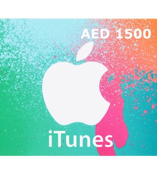 iTunes 1500 AED AE Card Key 